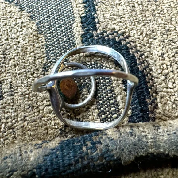 Handcrafted silver and cop ring. - Picture 6 of 9